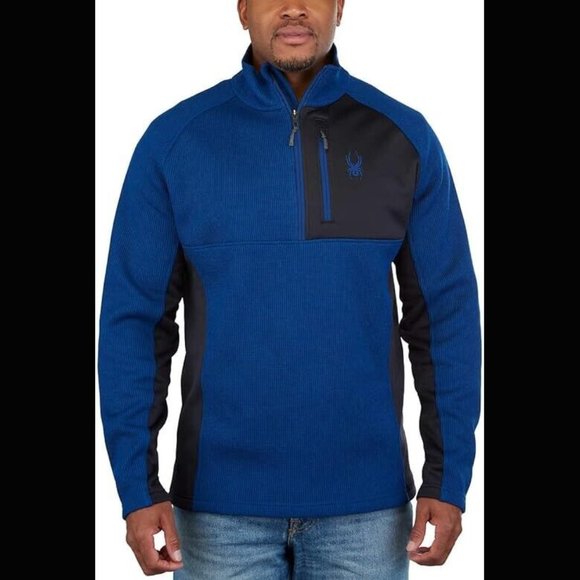 Spyder Men's Half Zip Sweater Gait Knit Pullover Jacket‎